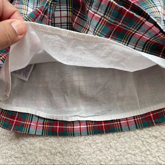 Gap Baby Girl Plaid Dress w Embroidered Floral for 0-3 Months, 100% Cotton - Picture 5 of 8